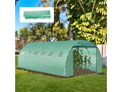 Lona para invernadero con protección UV, lámina resistente para túneles de jardín y cultivo, ideal para plantas de exterior (6x3x2 m) (BGA STORE)