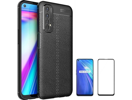 Funda y Protector Realme 7 Rugged Leather Negro