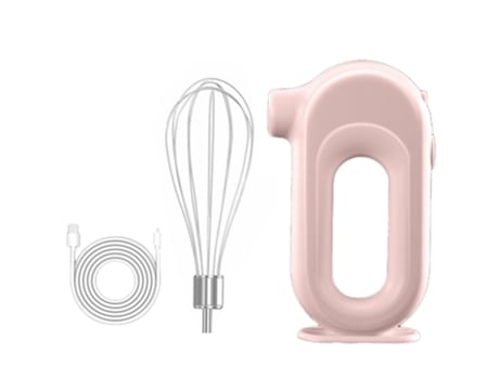 Soporte de ayuda de cocina mano eléctrica pequeña mini batidora inalámbrica para hornear pasteles - PINK