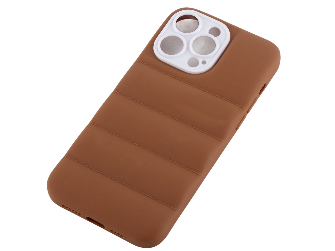 Capa Traseira Protetora 3d Estilosa Para Iphone 13pro Max Antichoque Macia Tpu Branco Preto Vermelho Verde Marrom Azul