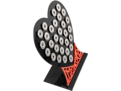 Expositor Organizador Joyas Metal Negro Capacidad Almacenamiento Ordenado Botones Pendientes Personal