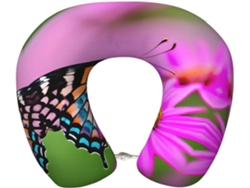 Almohada Viaje Espuma Viscoelástica Poliéster Confort. Soporte Relajación, Fácil