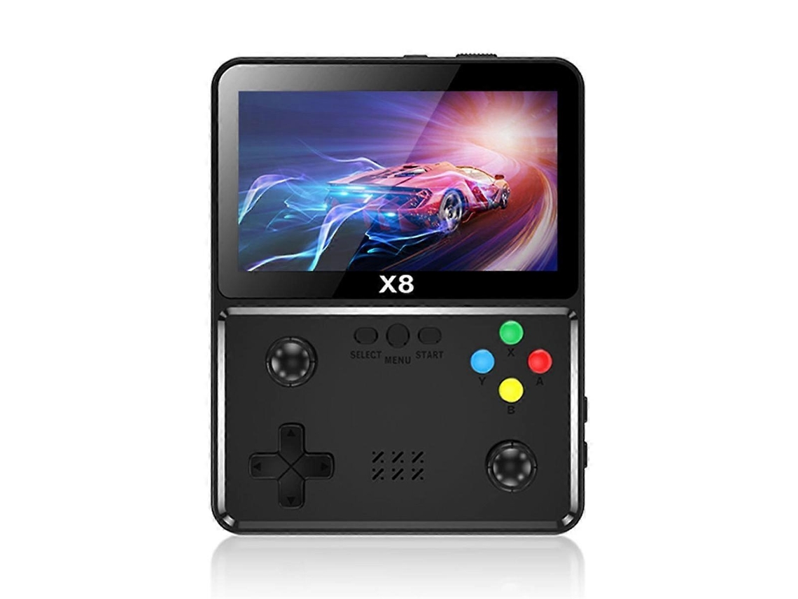 X8 Retro Game Console 4inch Ips Screen Handheld Game Player 10 Simulators Consola De Videojuegos Para Sfc Negro