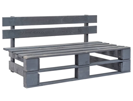Banco Jardin VIDAXL Gris Madera
