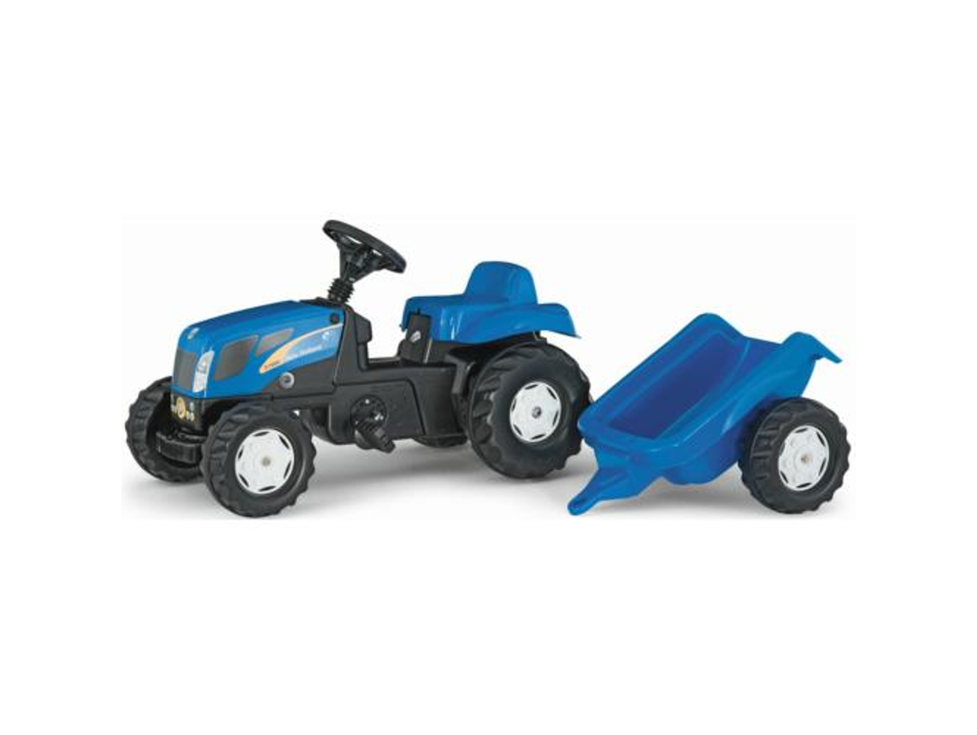 Conjunto de Tractor NewHolland TVT190 ROLLYTOYS Kid con Remolque