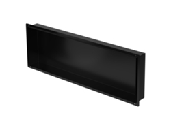 Nicho de ducha 90x30 cm Acero inoxidable negro Marco oculto Nicho de pared Estante de ducha LUXEBATH