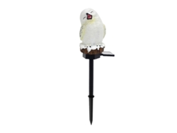 2026-lámpara De Jardín Solar Búho Nieve Resina Impermeable Led Para Exterior Patio Cesped Decorativa