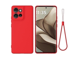 Funda De Silicona Líquida Antiarañazos Compatible Con Motorola Edge 50 Neo 5g Con Correa De Mano