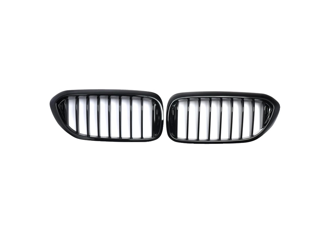 Parrilla de riñón, color negro brillante, ajuste perfecto para BMW Serie 5 2017-2020, OEM negro brillante