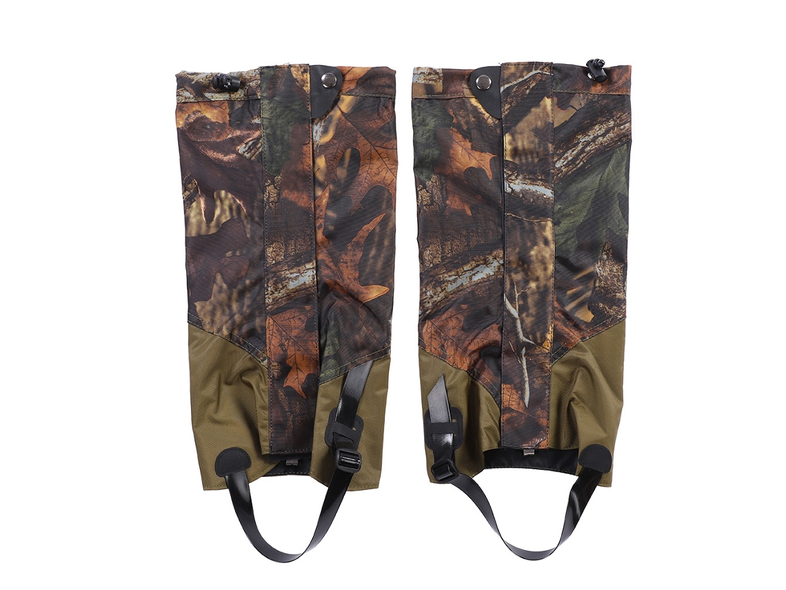 Protectores de piernas impermeables para acampar y hacer senderismo.