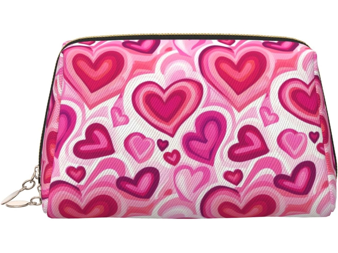Neceser De Viaje Cuero Organizador Para Mujer Diseño Estampado Vacaciones
