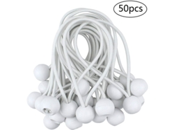 Cuerdas elásticas de bola para carpas, amarres resistentes para toldos, cuerda elástica de látex 100%, material más grueso, resistente a la intemperie.