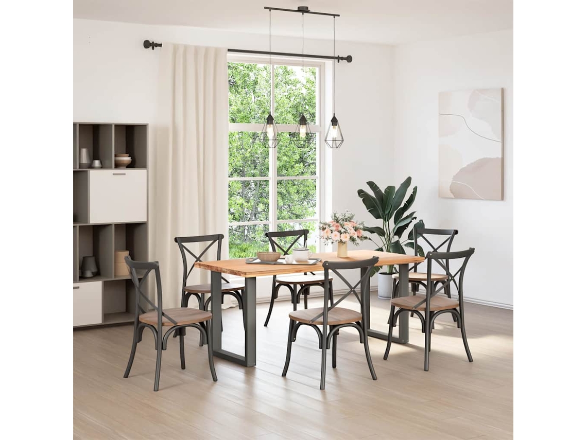 Patas para mesa de comedor (2 unidades, forma de U, 60 x 100 cm, acero, WSD86431, Lovely Home, 72 y 73)
