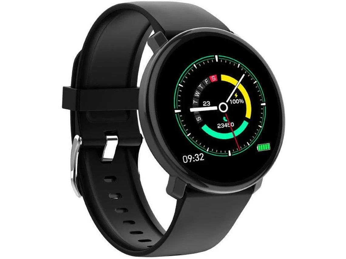 Reloj inteligente Yizhood con pantalla grande de 3,3 cm, medición de frecuencia cardíaca, presión arterial y oxígeno en sangre (negro)