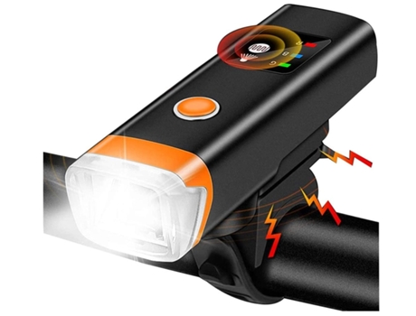 Juego de luces para bicicleta Juego de luces para bicicleta súper brillante Juego de faros para bicicleta Sensor de brillo inteligente con ENZONS n...