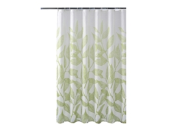 Cortina de ducha impermeable y resistente al moho, fácil de colgar, color verde, 180 cm x 200 cm, Jortmrd