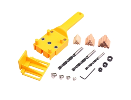 Plantilla para agujeros de madera rápida, plantilla para orificios de bolsillo de mano de plástico ABS, perforadora de brocas de 6/8/10 mm para jun...