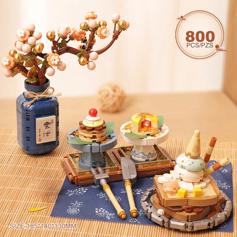 (pastel) Comida, Mini Juguetes De Bloques De Construcción Y Regalos