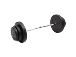 Barra de curl con discos de 60 kg DKD HOME DECOR