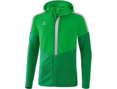 Chaqueta con Capucha Niños ERIMA Training (Verde Claro y Verde - 12 Años )