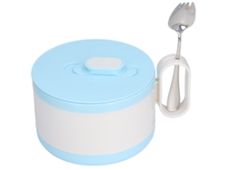 Bol De Ramen De Acero Inoxidable 304 Con Tapa De Doble Aislamiento Anti-quemaduras Y Cuchara Para Estudiantes Y Trabajadores.