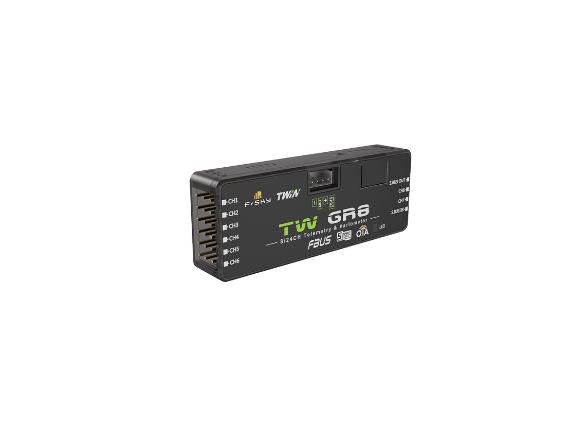 Frsky Tw Gr8 Dual 2.4g 8/24ch Pwm Telemetry Variometer Receiver Fbus / S.port Sbus Output For Fpv Rc Racer Drone