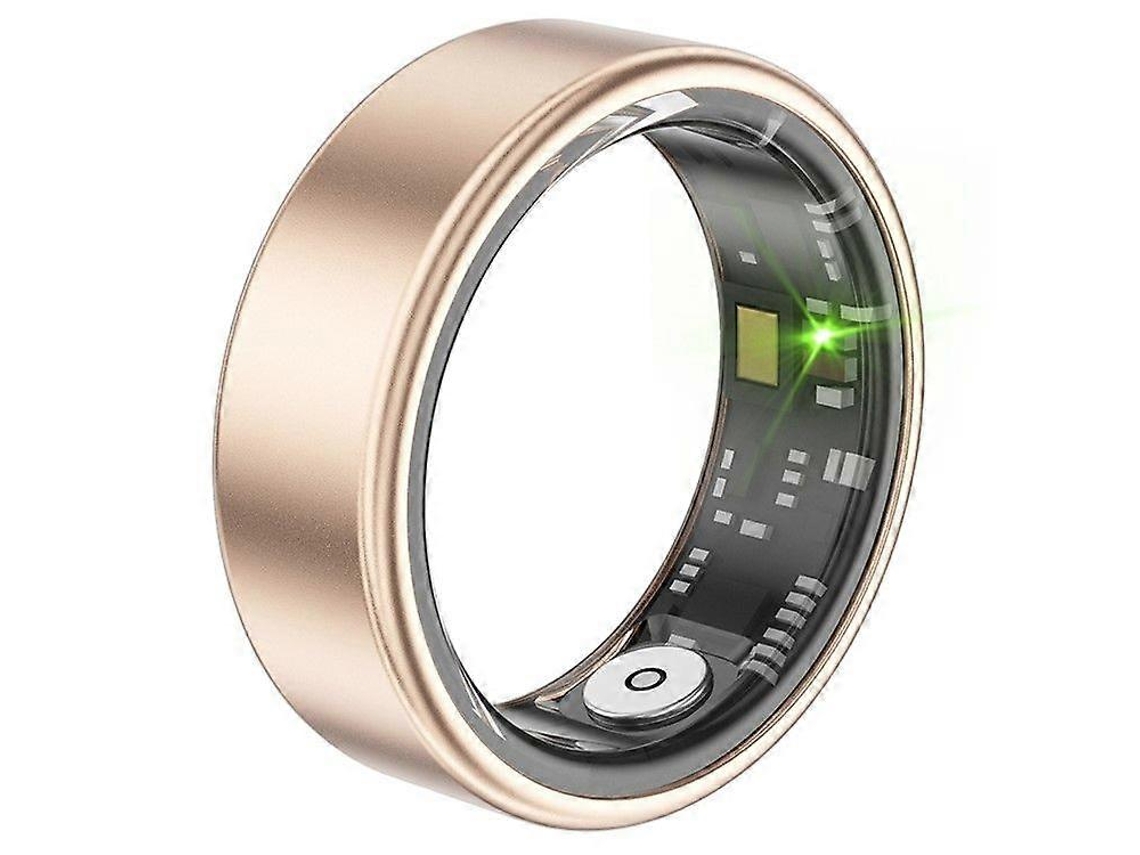 Anillo inteligente de aleación de aluminio con un diámetro interior de 17,4 mm a 21,5 mm, monitor de salud Bluetooth para el dedo. Nostalgia88