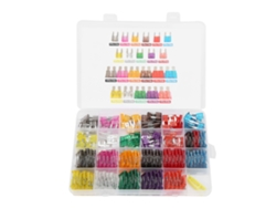 Kit De Fusibles Blade 254 Piezas Tamaño Pequeño Y Mediano 2a-40a Para Coche Audio Faros Luces Traseras