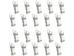 Paquete De 20 Clips Metálicos Resistentes Para Documentos Con Orificio Para Colgar - Clip