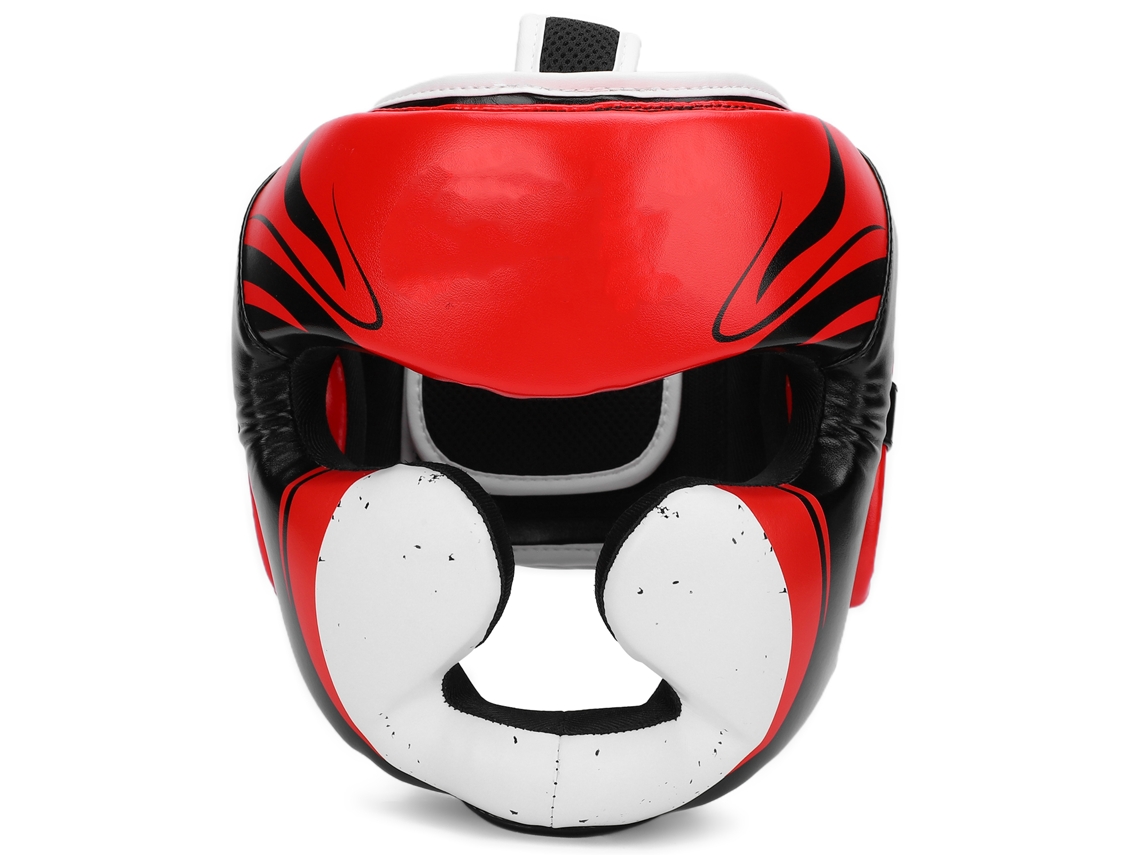 Casco de boxeo Bn Sanda Muay Thai MMA L-rojo