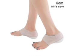 1 Par De Plantillas De Silicona Invisibles Para Aumento De Altura Con Soporte Cojín Y Antideslizante Para Hombres Y Mujeres Altura 5 Cm Femenino