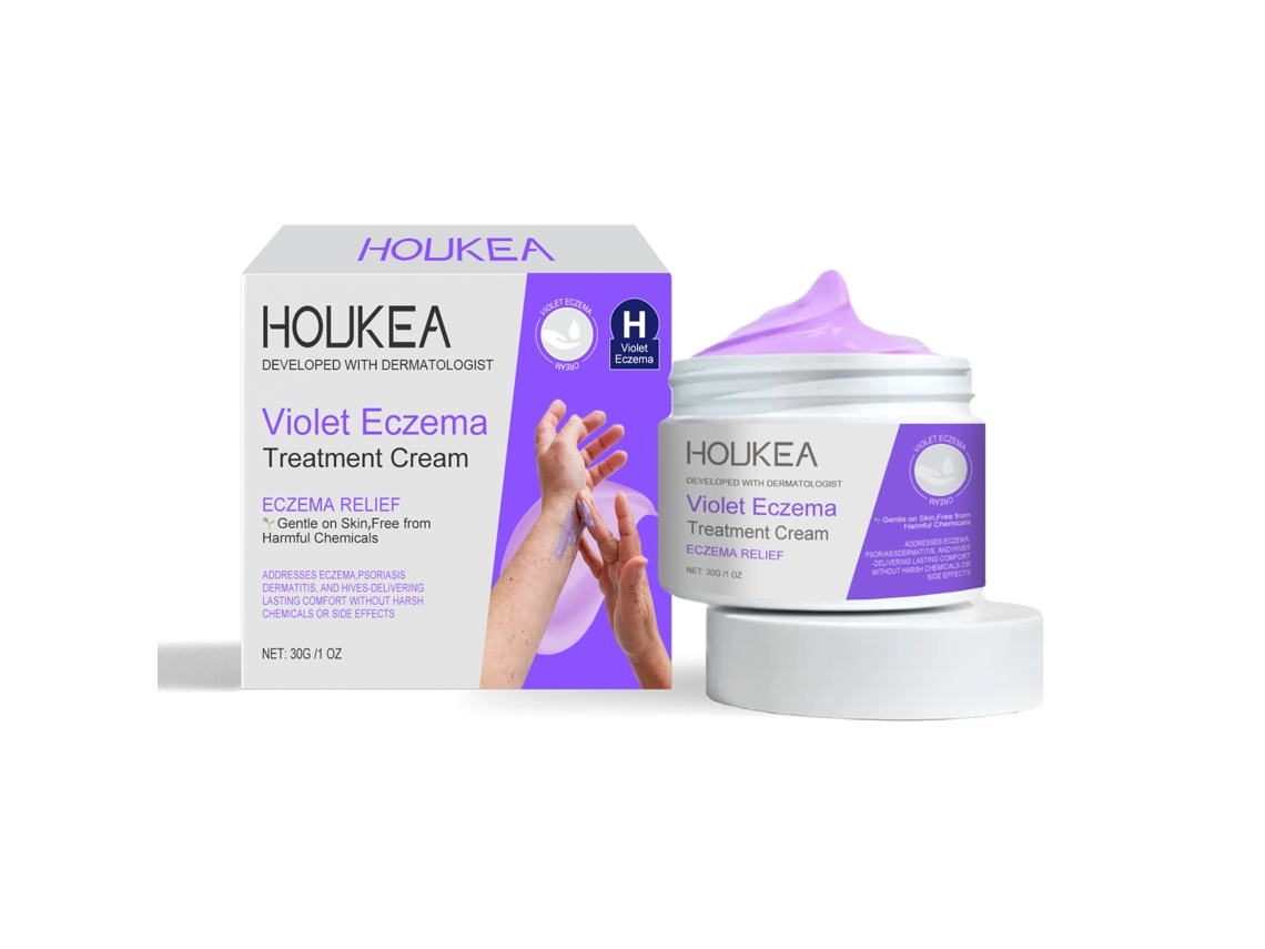 Crema calmante para la piel con violetas