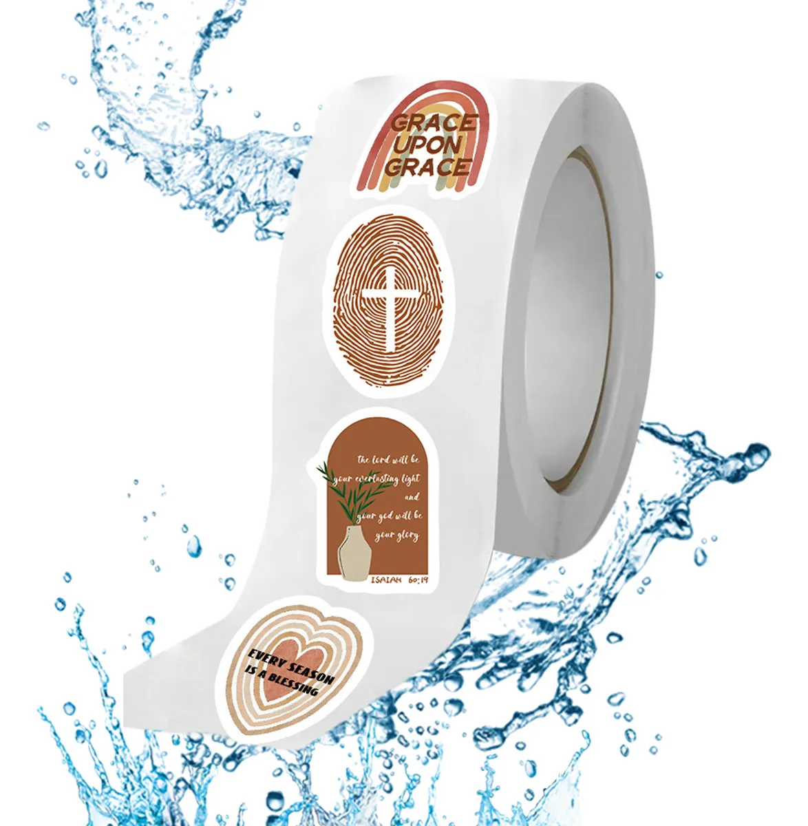 Rollo de pegatinas cristianas inspiradoras Vayotoy