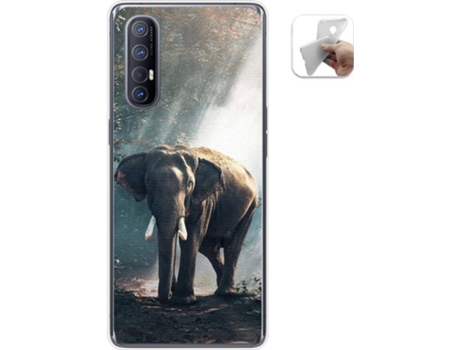 Carcasa Oppo Find X2 Neo TUMUNDOSMARTPHONE Elefante Multicolor