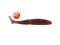 5 Piezas Heng Jia 10.5cm/9.7g Señuelo Suave De Pez Mini Para Pesca, Color Marrón