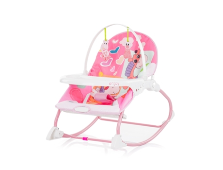 Hamaca Infantil con Sonidos y Vibración ENJOY pink CHIPOLINO