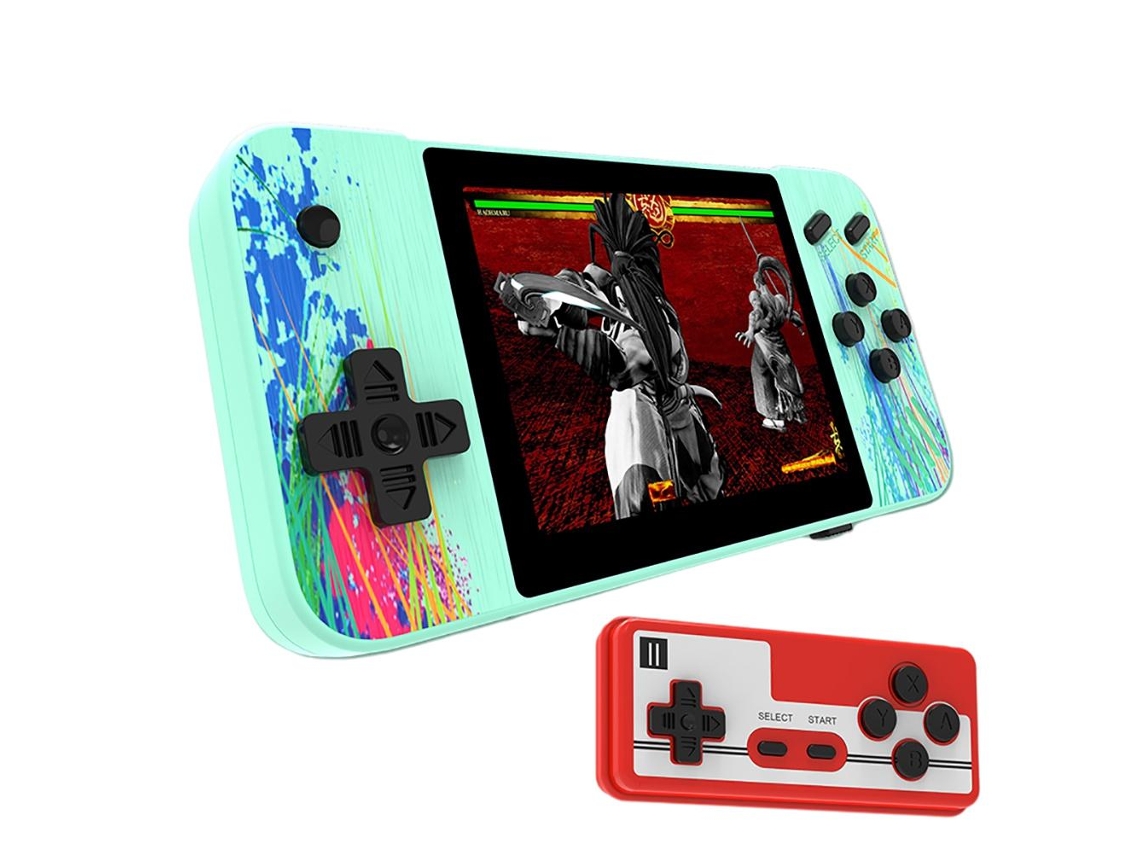 Console De Jogos Portátil Retrô Com 800 Jogos Clássicos Tela 3.5 Polegadas Bateria 1200 Mah Suporta Tv E 2 Jogadores
