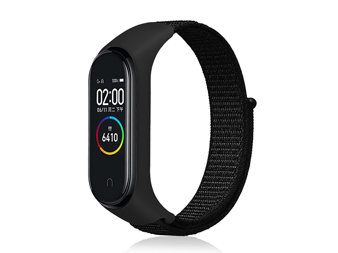 Correa de nailon para reloj inteligente Xiaomi Mi Band 3/4 (negro)