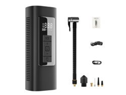Bomba eléctrica portátil, 6000 mAh, 150 psi, con luz SOS, para neumáticos de coche, moto y bicicleta, sin marca.