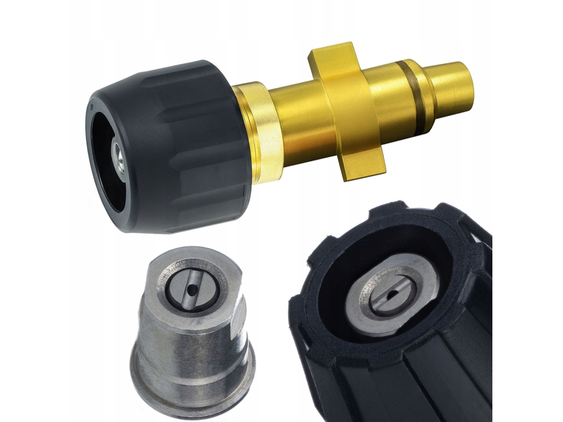 Lanza de repuesto para hidrolimpiadora – Boquilla plana | Acero inoxidable y latón | Compatible con Lavor