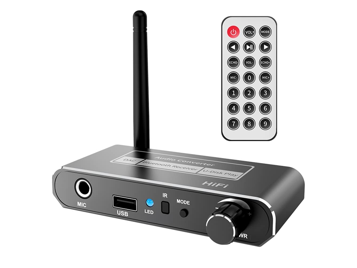 Hifi Bluetooth 5 2 Receptor De Audio Coaxial/micrófono/entrada Usb Para Unidad U 3