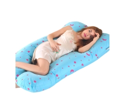 Almohada Para Embarazadas, Almohada En U Desmontable Y Lavable, Gran Cojín De Espalda