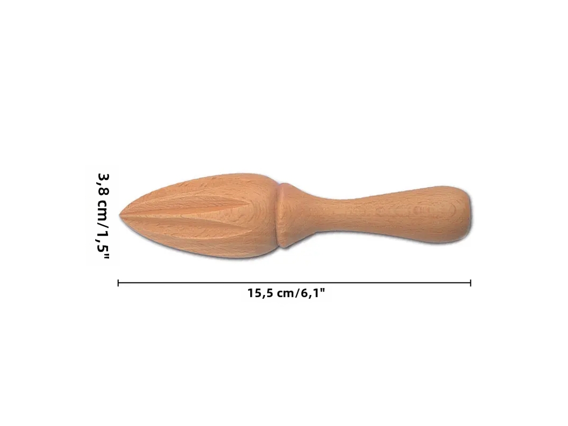 Exprimidor De Cítricos De Madera Europeo Hecho A Mano, Una Herramienta Ecológica Para Frutas Y Verduras.