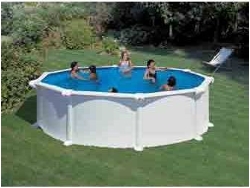 Piscina de Acero GRE Blanca (460x132 cm)