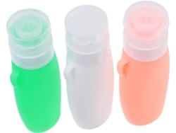 Frasco De Silicone Vazio Para Loção, Recipiente De Viagem Para Cosméticos E Produtos.
