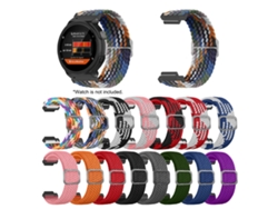Correa De Repuesto De Nailon Tejido Elástico Para Brazalete De Reloj Inteligente Garmin Forerunner