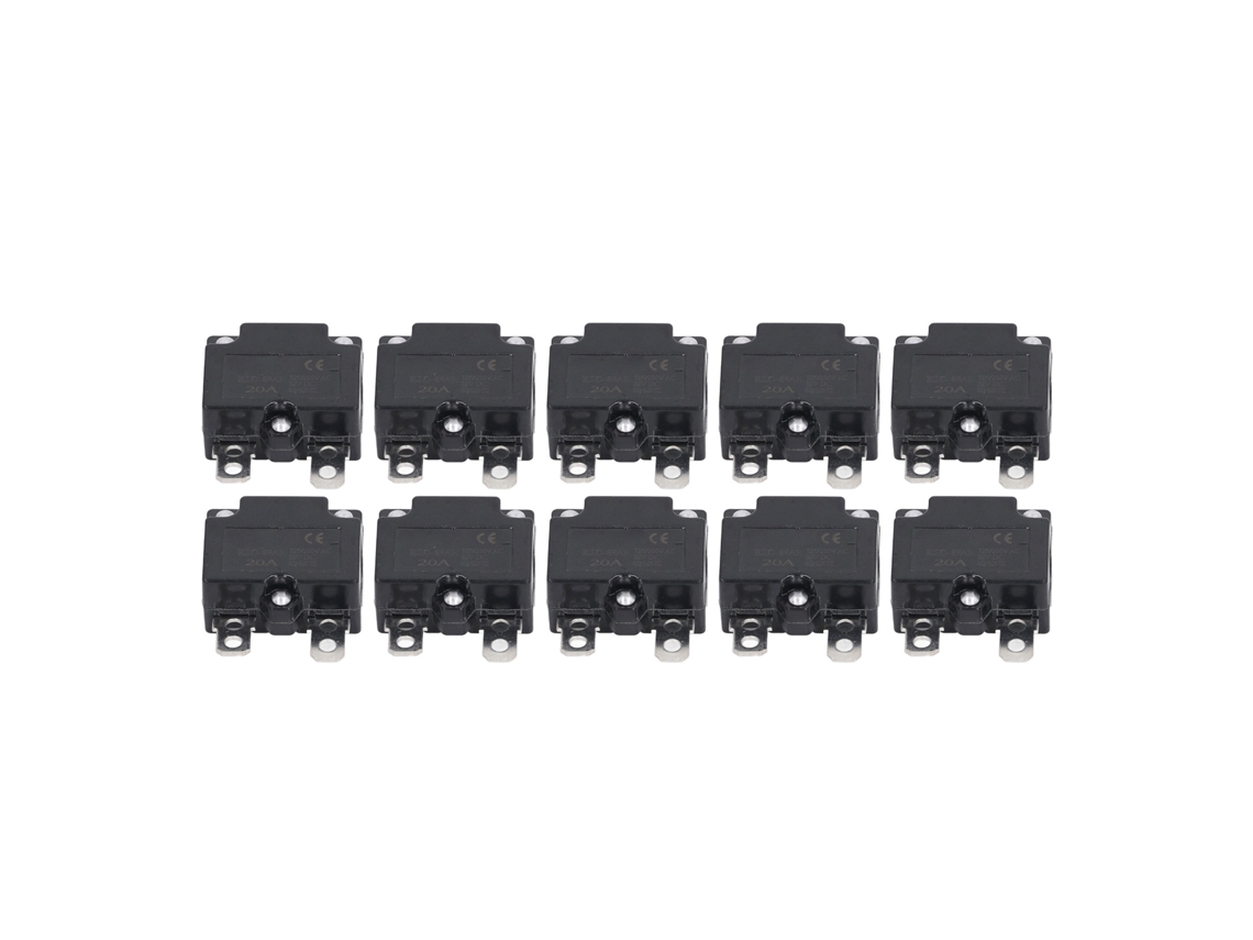 10pcs Protector De Sobrecarga De Auto-reset 20a Para Coche De Juguete Niños Ac125 250v