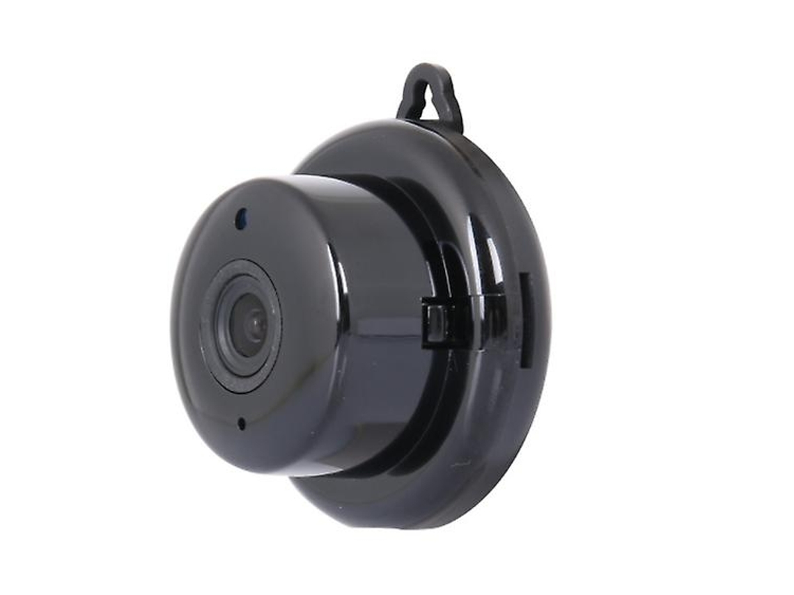 Mini cámara espía 1080p Wifi cámara HD oculta con visión nocturna y detección de movimiento negra USHION