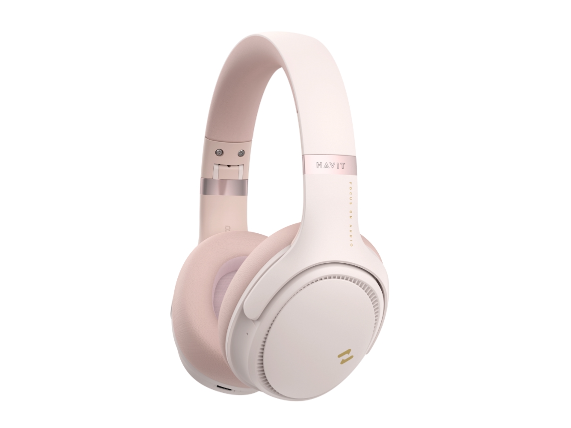 Auriculares Bluetooth HAVIT H630BT PRO (On Ear - Micrófono - Noise Cancelling - Rosa)