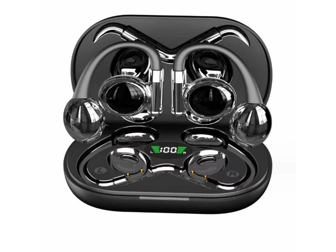 Auriculares Condução Óssea Clipe Yizhood Bluetooth Negro